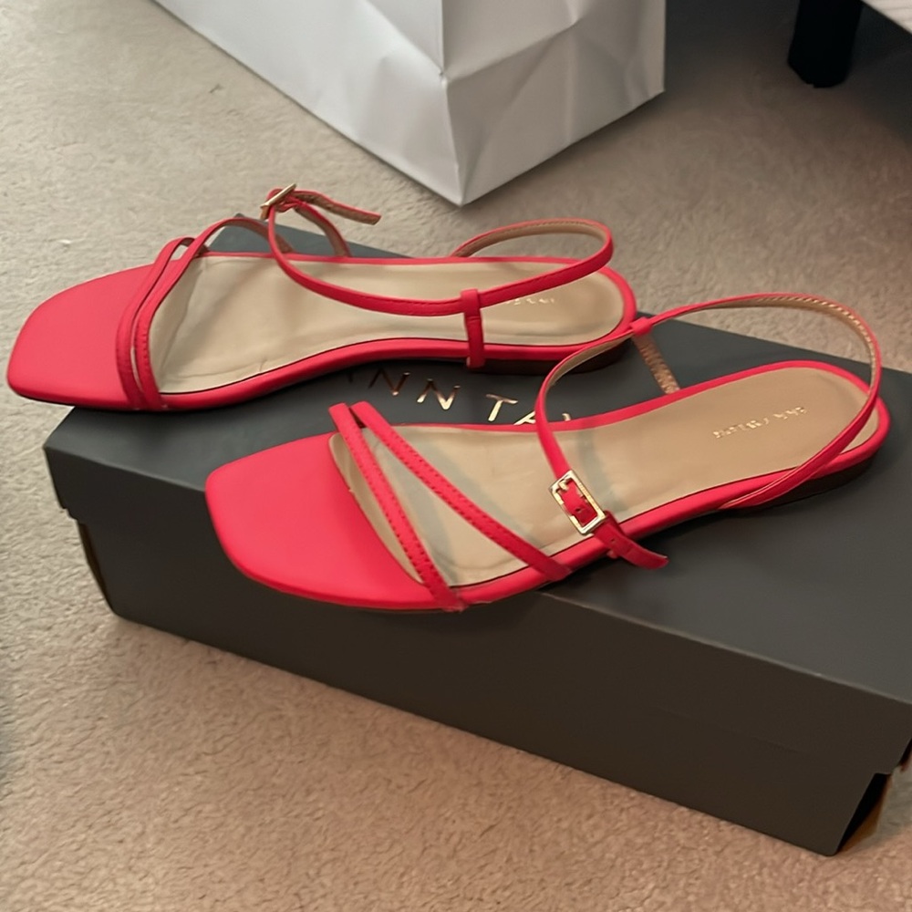 Ann Taylor real leather strappy  sandals - Picture 2 of 10